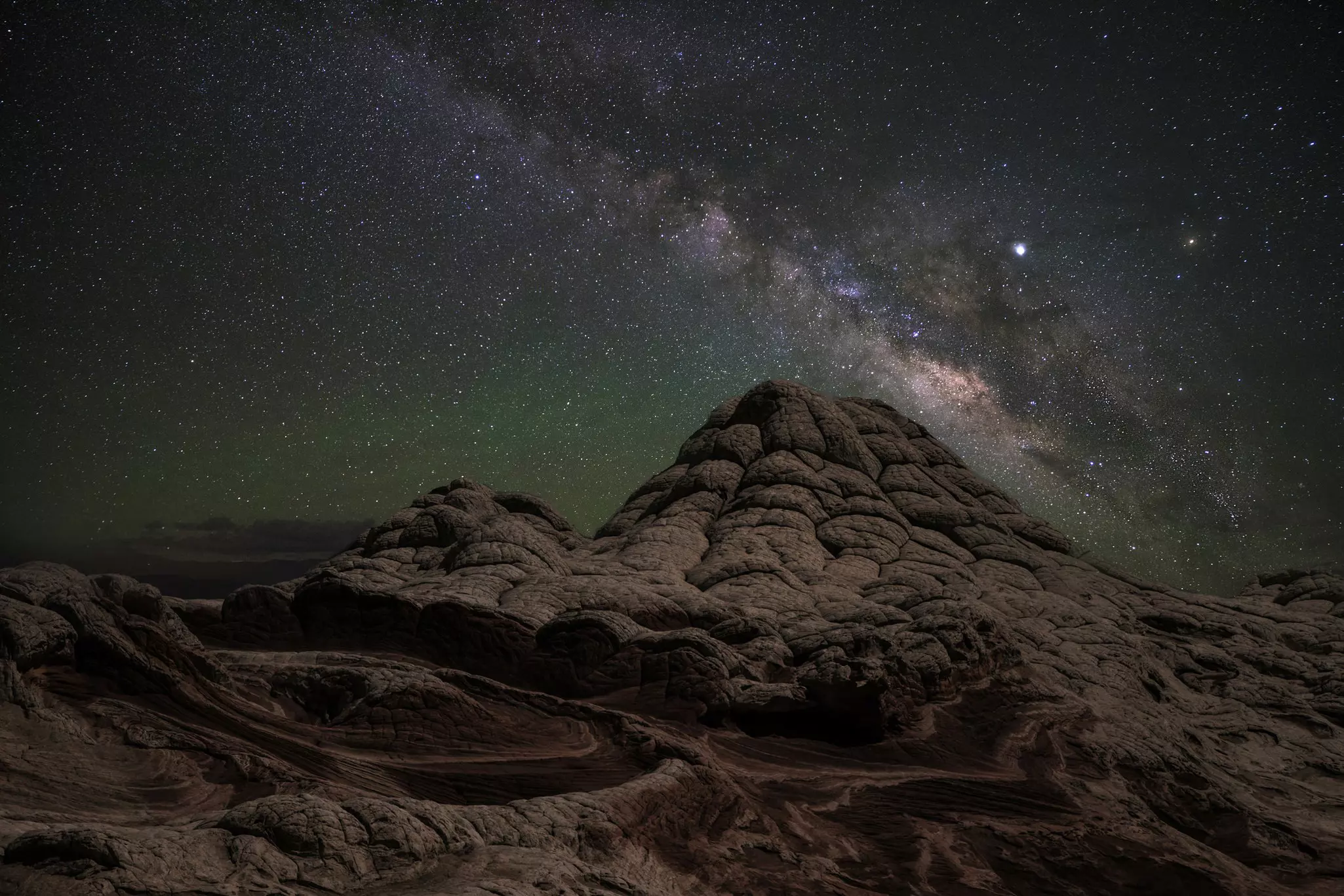 Thunder Mountain Pootseeve Nightsky is the only nation in the world that qualifies as a Dark Sky Community, because it encompasses the Kaibab Paiute reservation. Marion Faria Photography / Getty Images