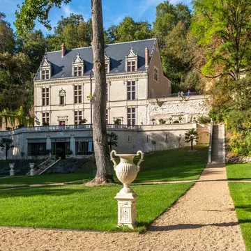 Exterior view of the Château Gaillard in the Loire Valley in France.
