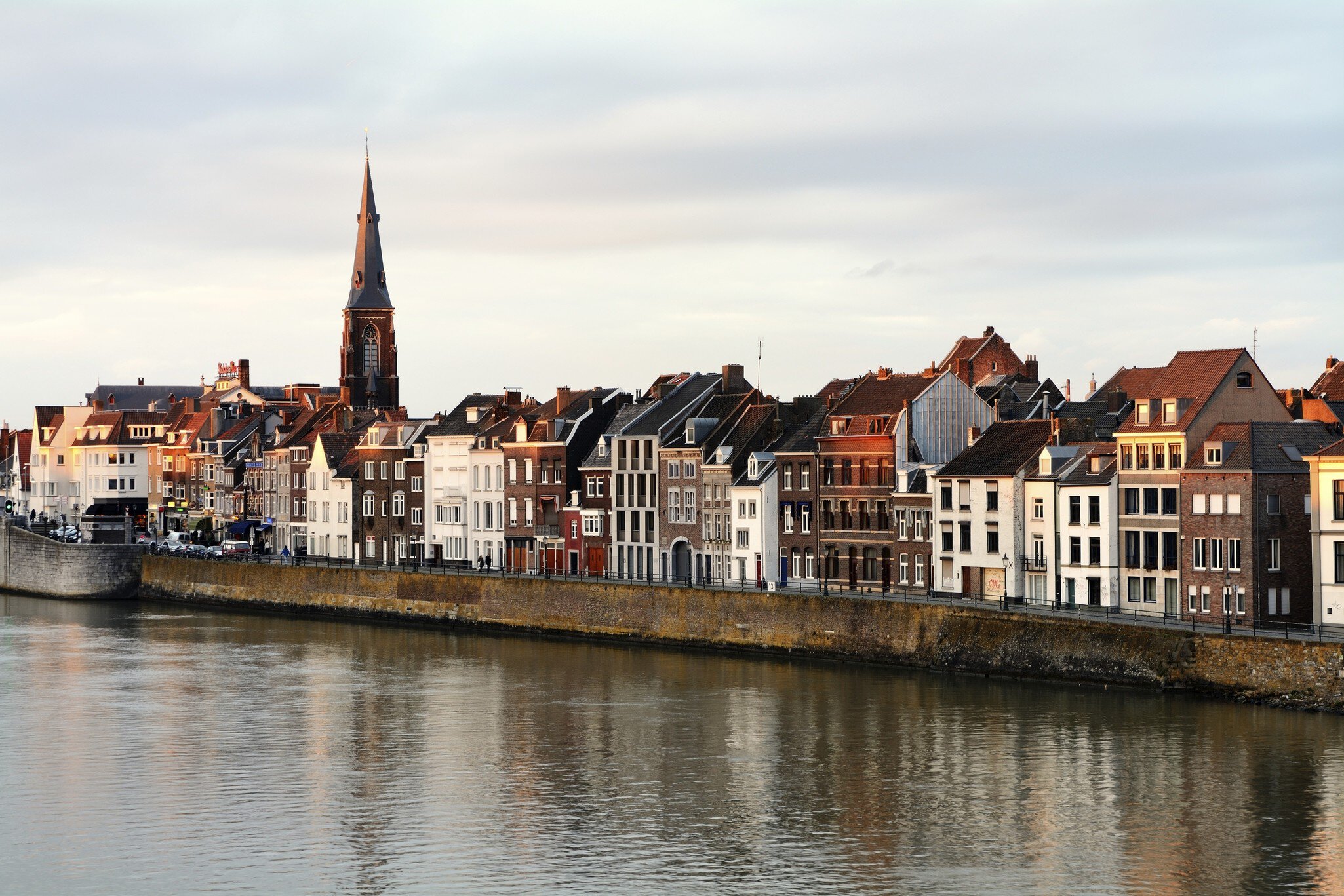 The Netherlands Maastricht at dusk