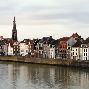 The Netherlands Maastricht at dusk
