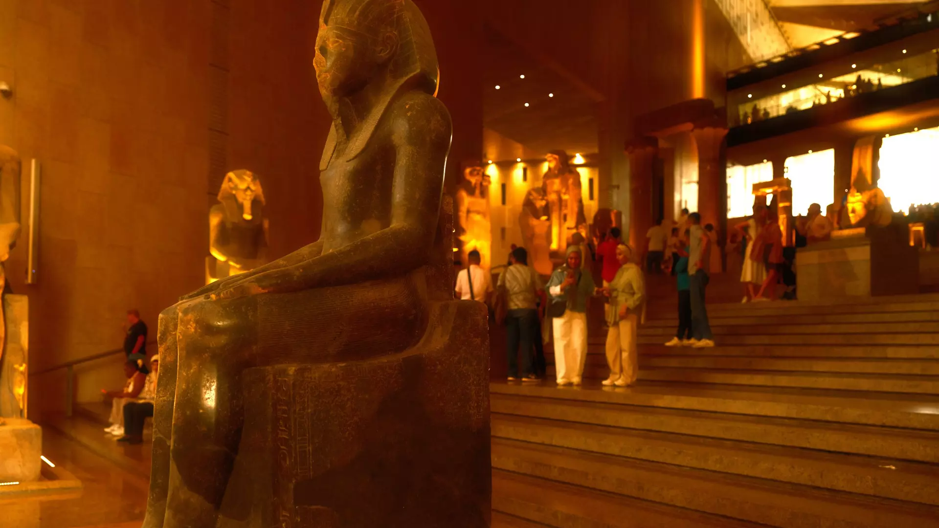 Giza, Egypt — May 2026
The Grand Egyptian Museum, or GEM, which officially fully opened to the public in November 2025. The building has views of the Great Pyramid of Giza