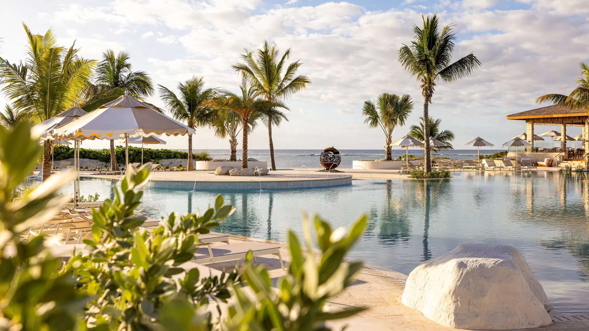 The lagoon pool. Salterra Resort and Spa