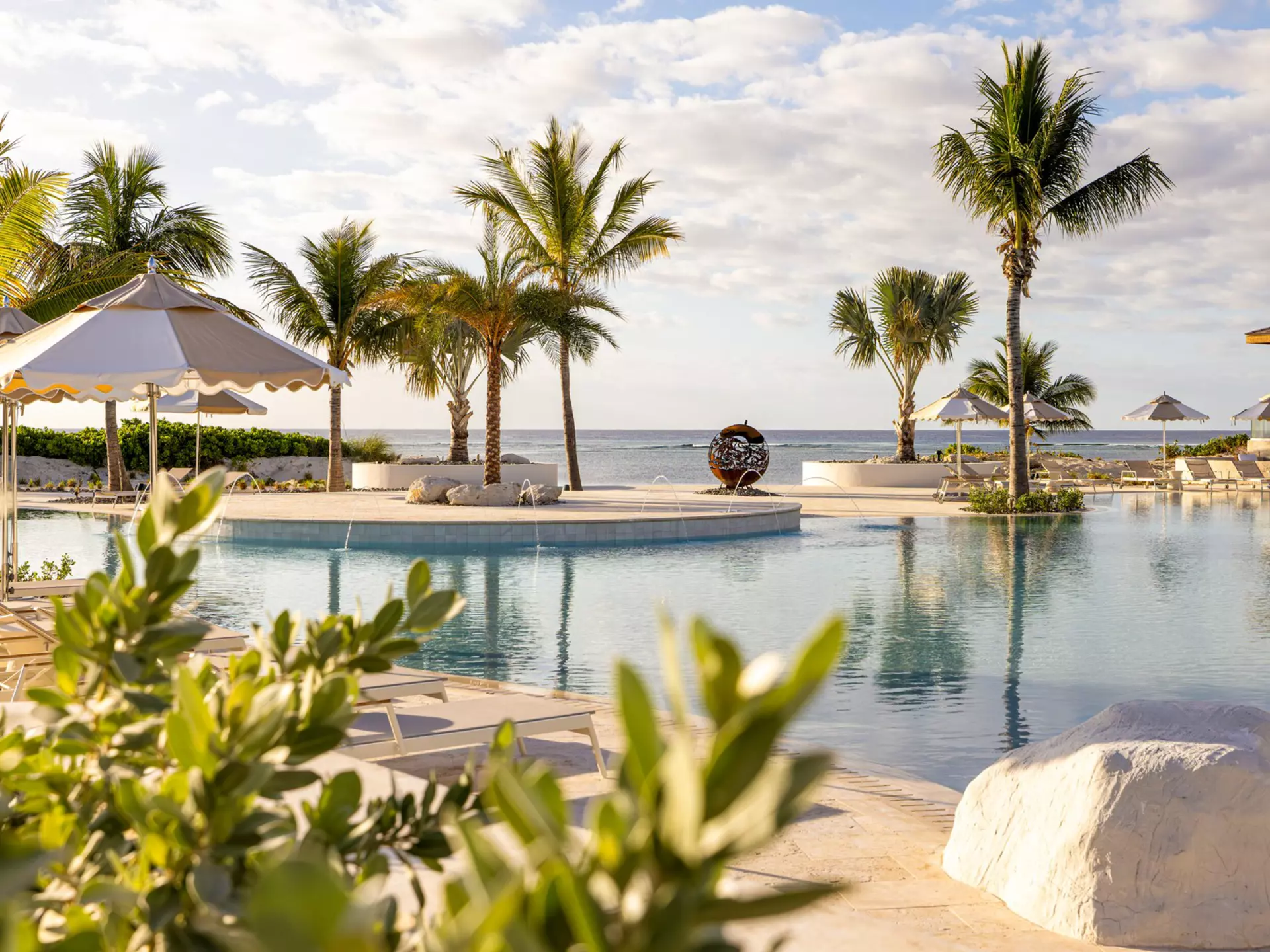 The lagoon pool. Salterra Resort and Spa