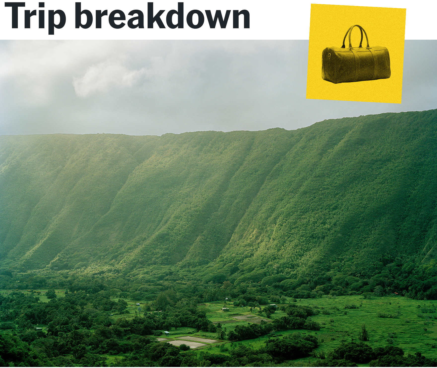 Trip breakdown (Pictured: Hawaiʻi Volcanoes National Park)