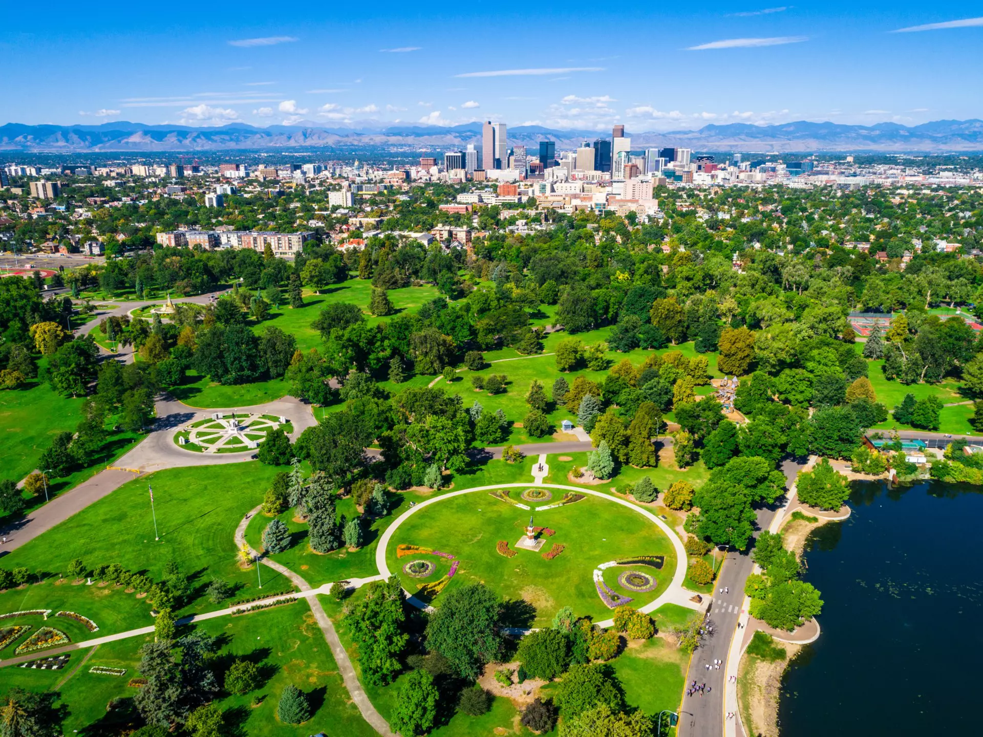 Aerial view of Denver, Colorado. Roschetzky Photography/Shutterstock