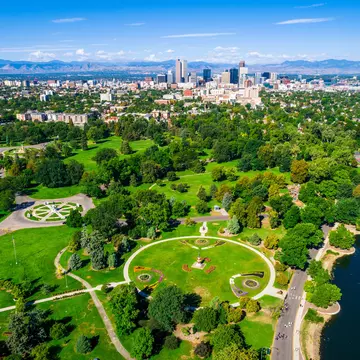 Aerial view of Denver, Colorado. Roschetzky Photography/Shutterstock
