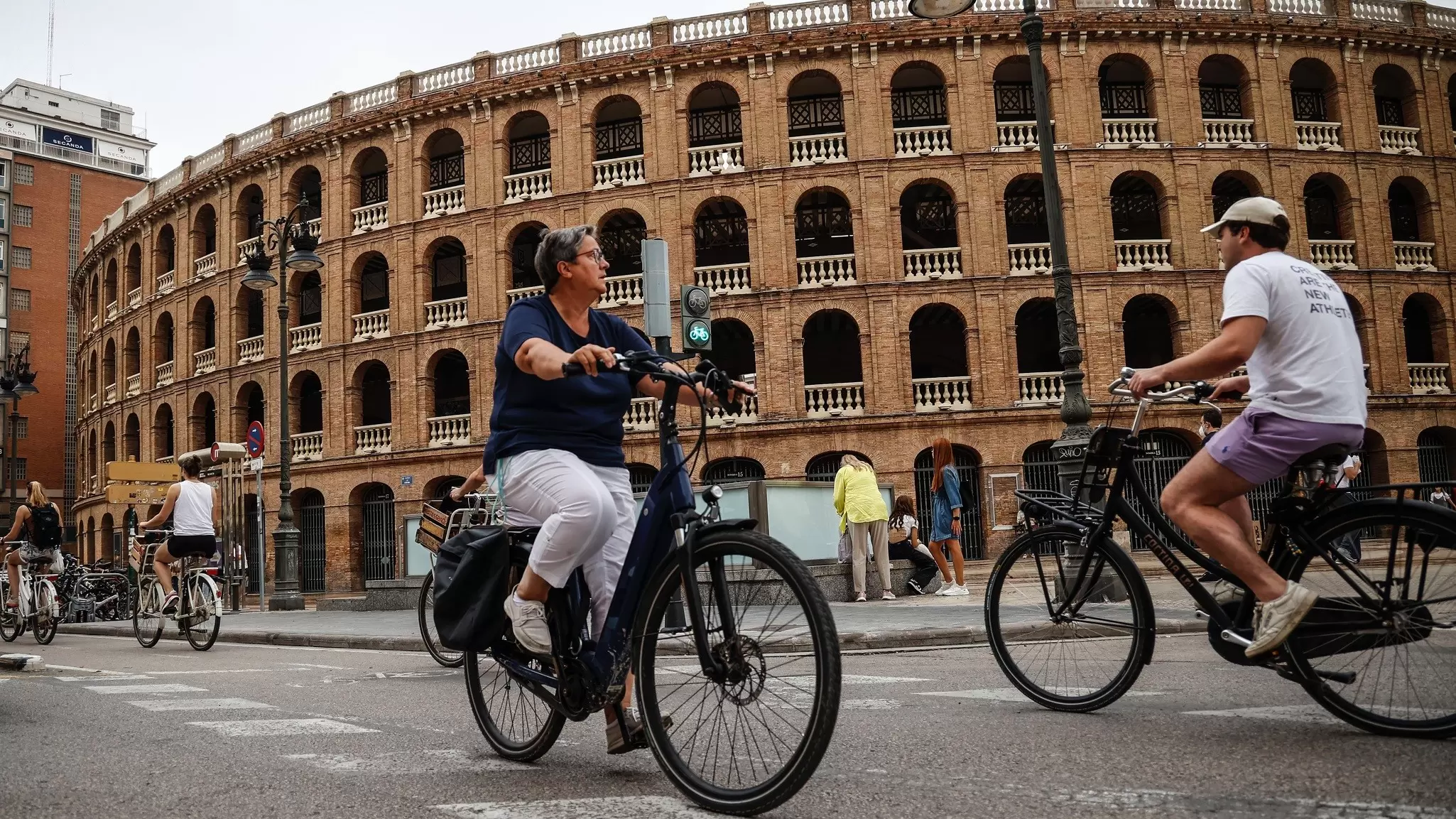 In central Valencia, you should count on exploring on foot or by bike. Rober Solsona/Europa Press via Getty Images