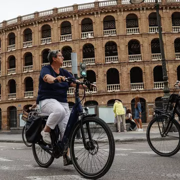 In central Valencia, you should count on exploring on foot or by bike. Rober Solsona/Europa Press via Getty Images