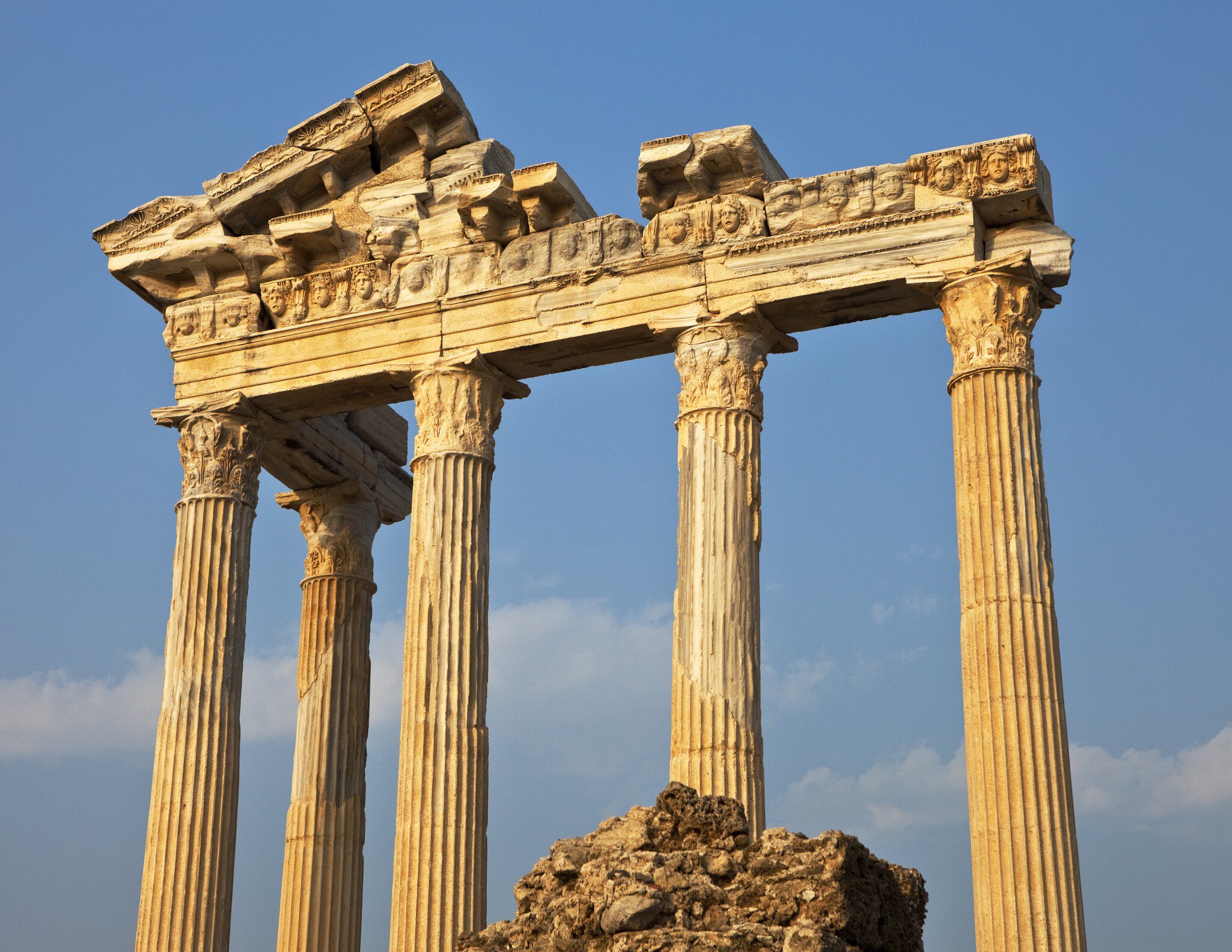 Frieze with Medusa heads, Temple of Apollo (Apollon).