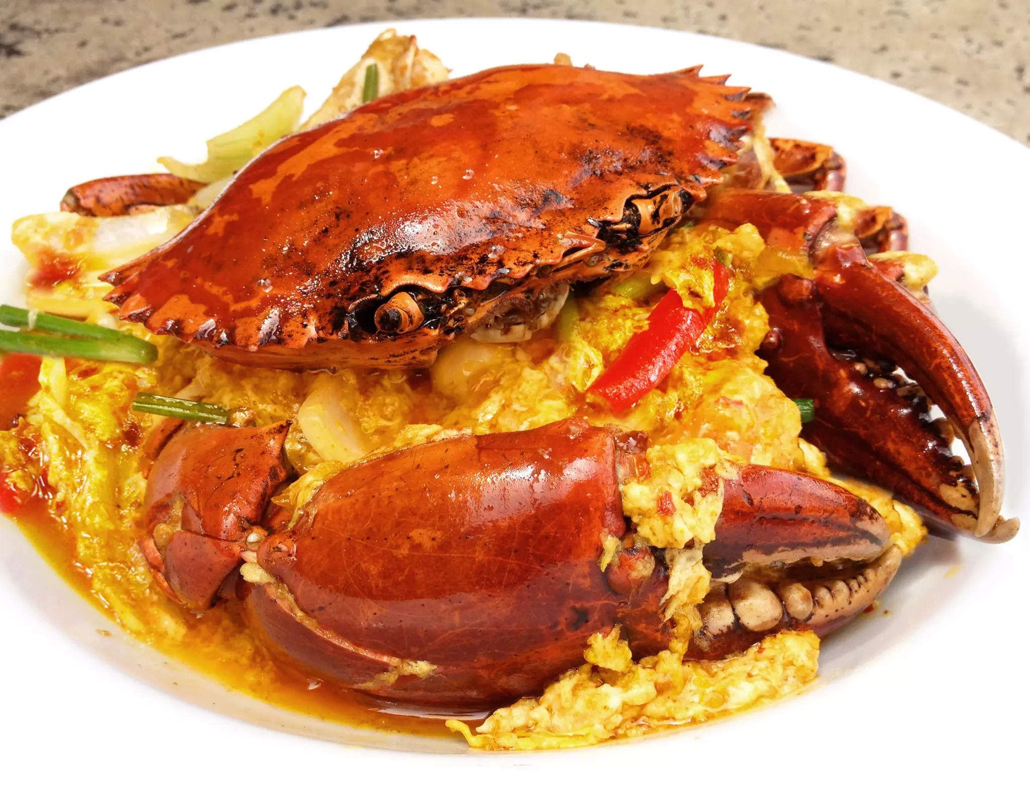 Crab curry.