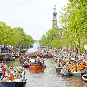 An annual calendar highlight in the Netherlands is King's Day (Koningsdag) with celebrations in April © Nisangha / Getty Images