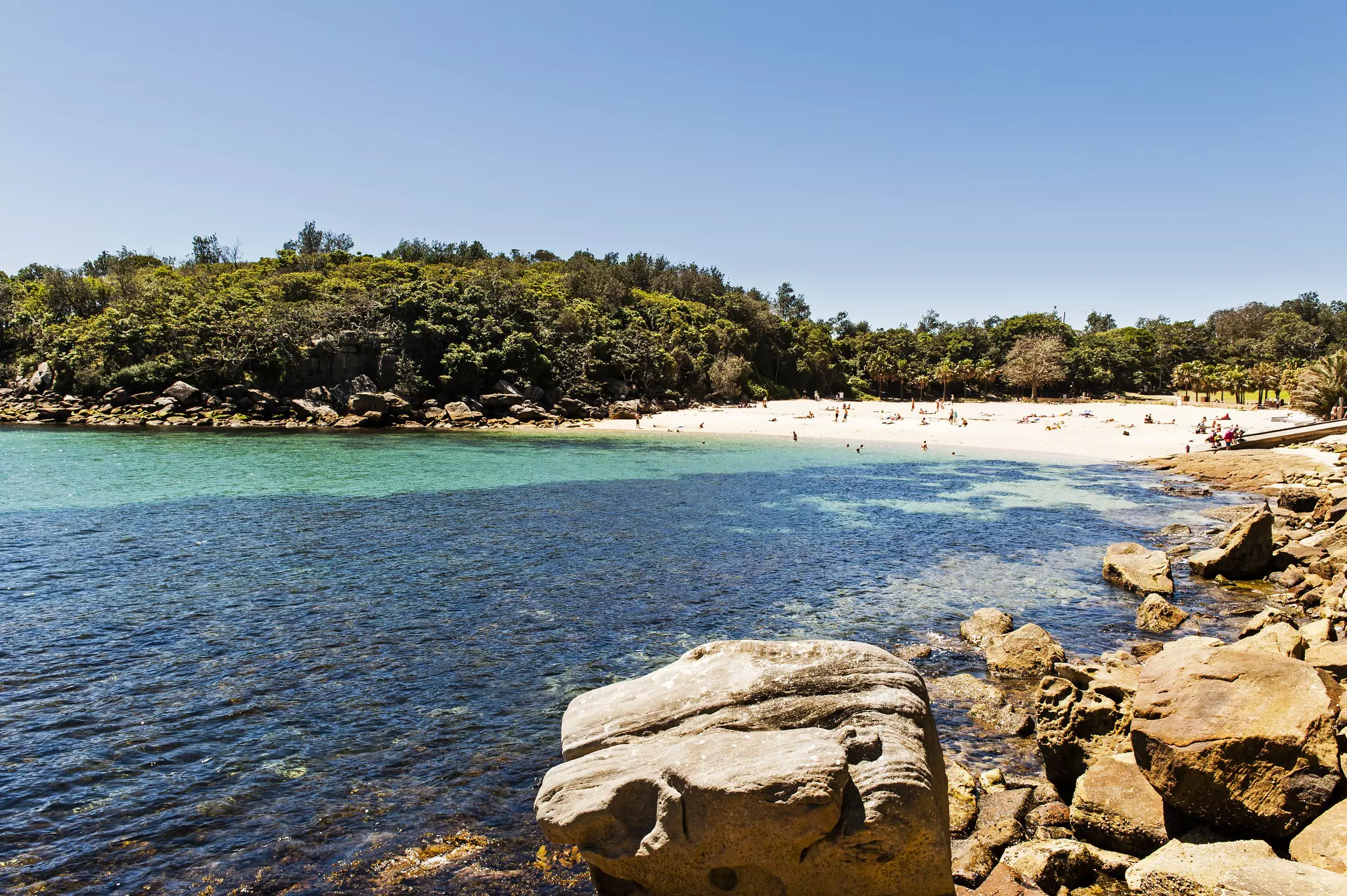 The sheltered cove at Shelly Beach makes it great for snorkelers © asmithers / Getty Images