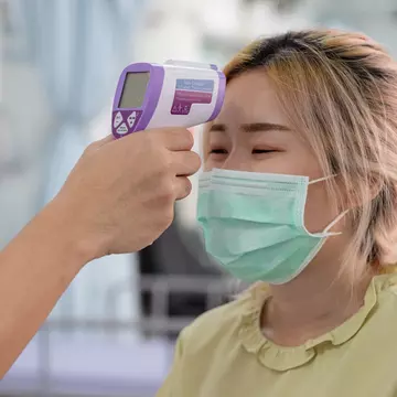 Some hotels will check temperatures via infrared thermometers
1214307804