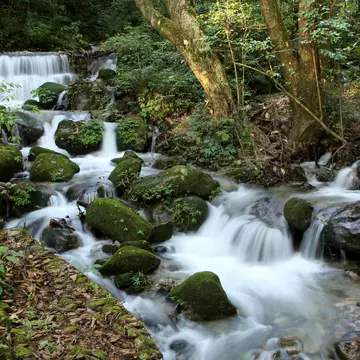 Beautiful waterfall in the Shivapuri Nagarjun National park, on the outskirts of Kathmandu, Nepal.