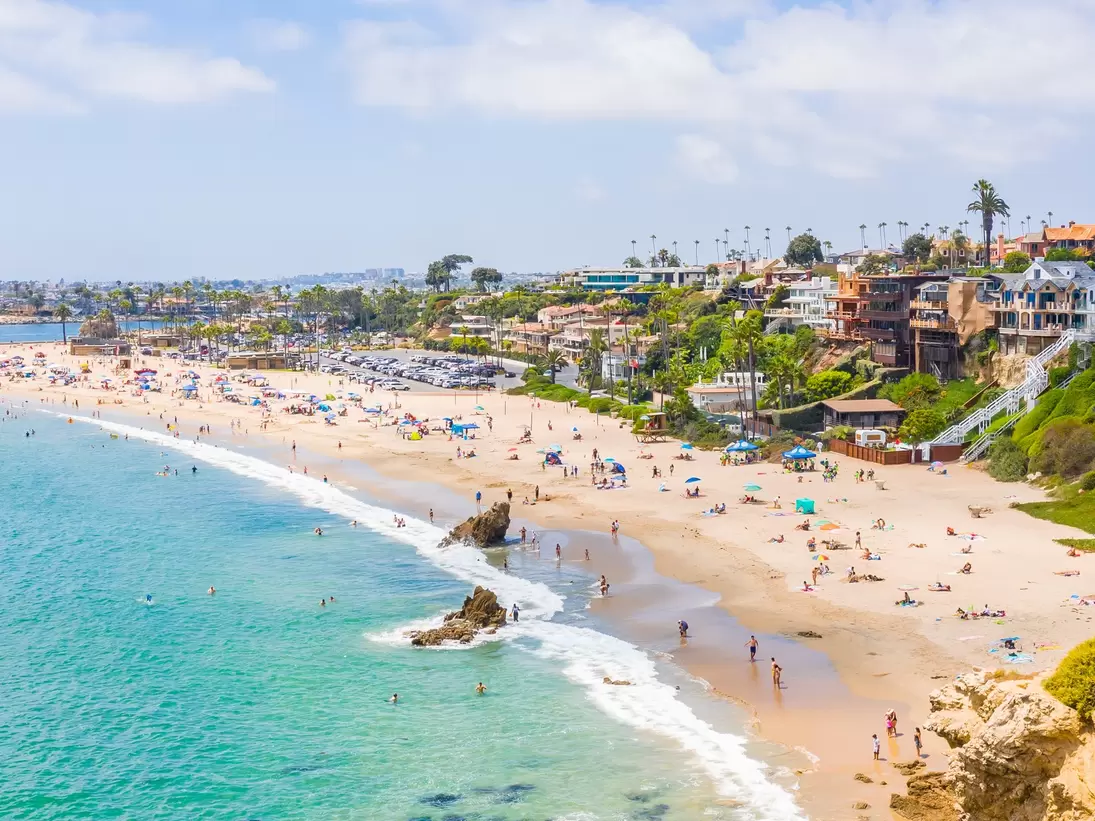 Aerial View,  Beach,  Coast,  Nature,  Outdoors,  Person,  Sea,  Shoreline,  Water
Credit Visit Newport Beach