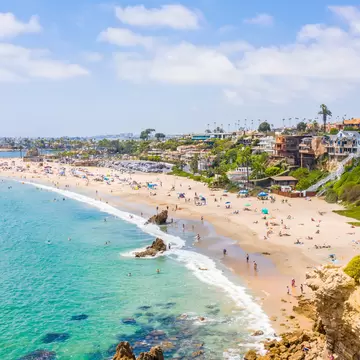 Aerial View,  Beach,  Coast,  Nature,  Outdoors,  Person,  Sea,  Shoreline,  Water
Credit Visit Newport Beach
