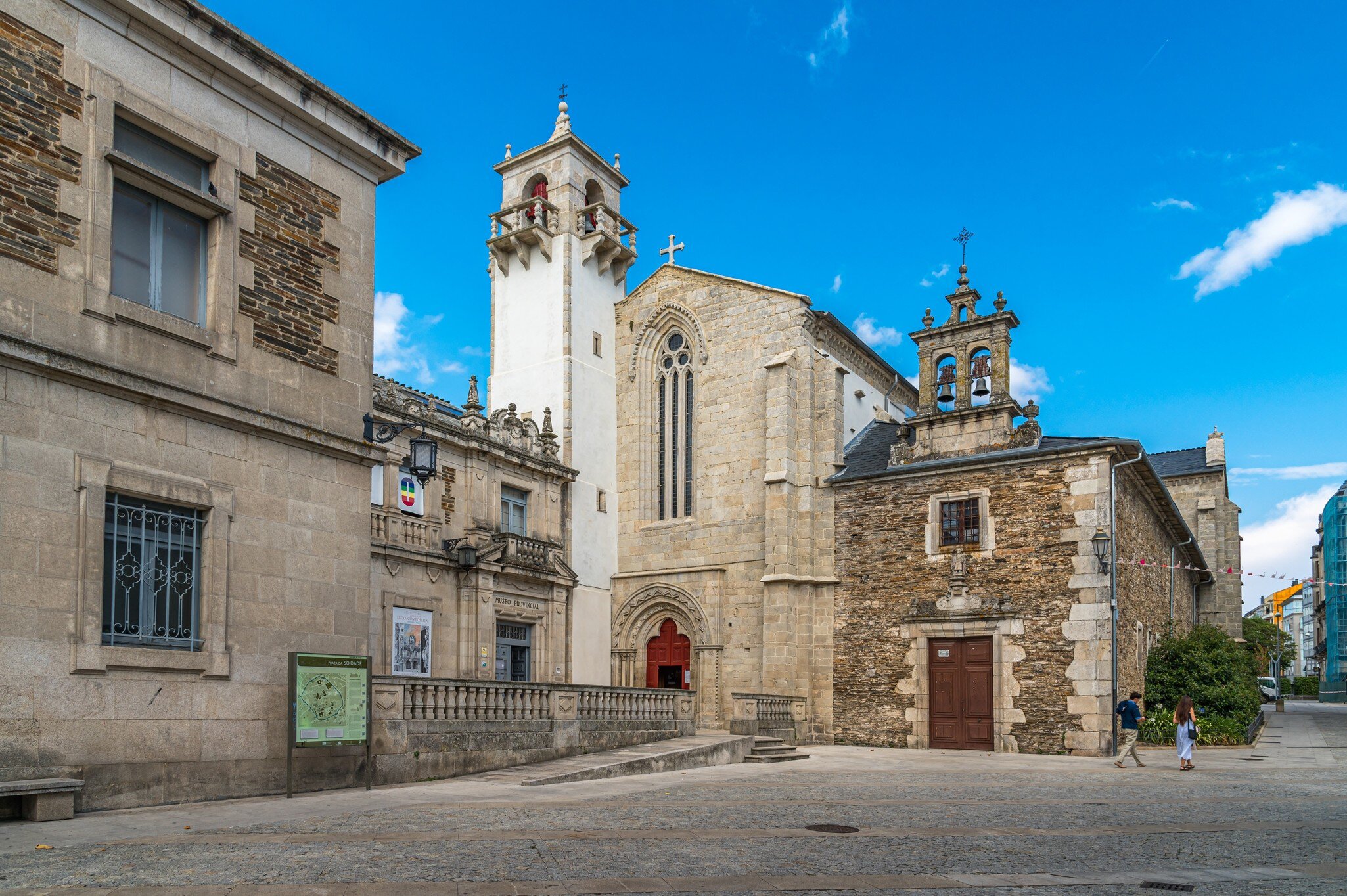 View of the building housing the Museo Provincial in Lugo, Spain.