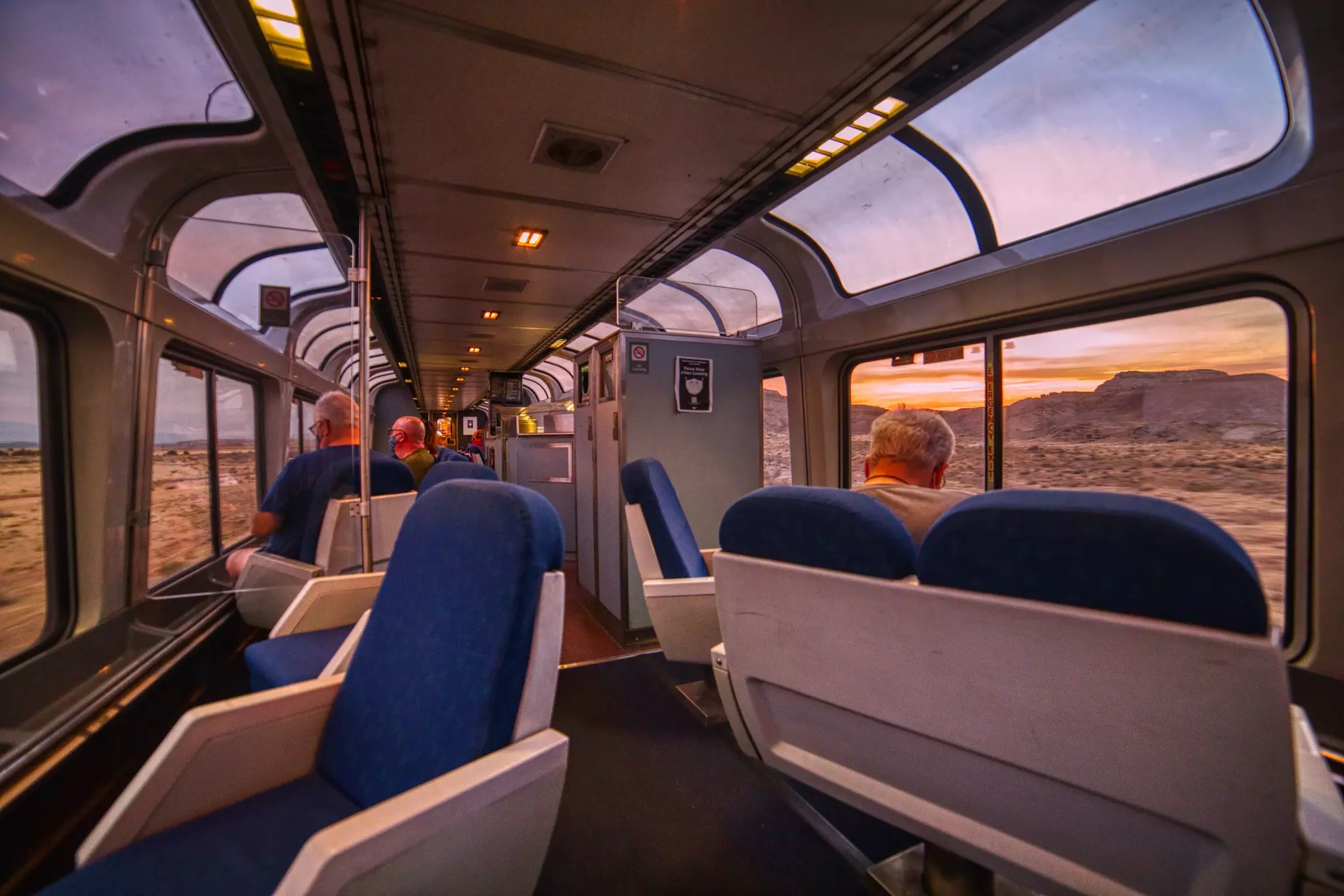 You’ll want to spend plenty of time looking at the views from an Amtrak observation car (just be prepared to sleep sitting up) © Jacob Boomsma / Shutterstock