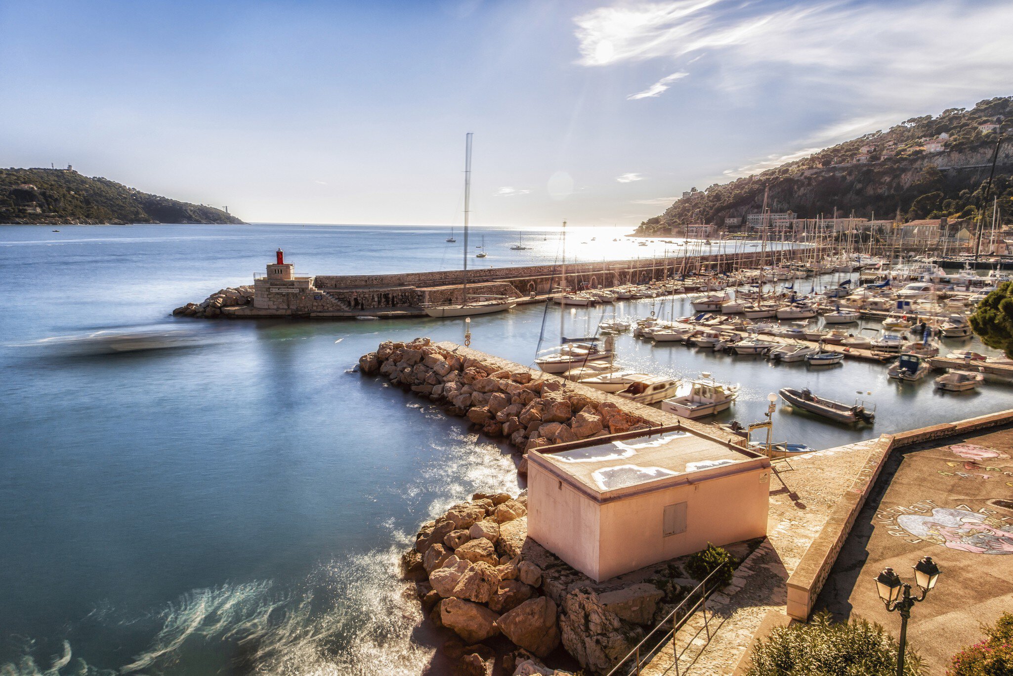 France, Alpes-Maritimes, harbor of Menton