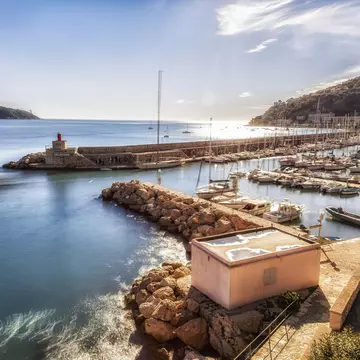 France, Alpes-Maritimes, harbor of Menton