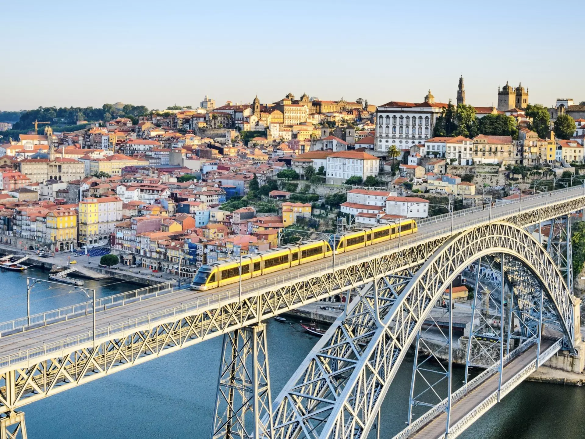 Porto’s metro whisks locals and visitors around the city – and across the iconic Dom Luís I bridge. Shutterstock