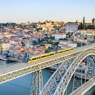 Porto’s metro whisks locals and visitors around the city – and across the iconic Dom Luís I bridge. Shutterstock