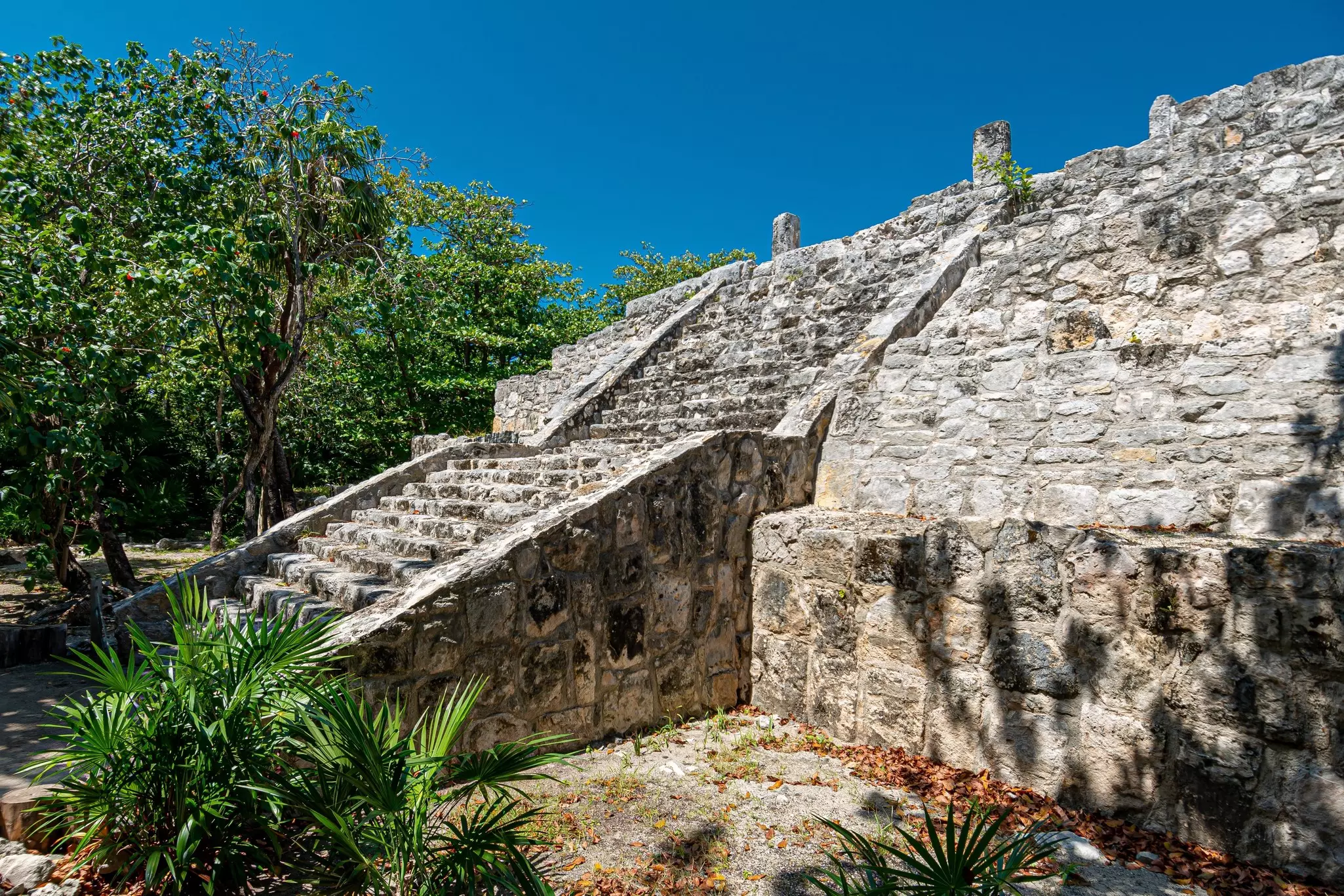 San Miguelito ancient mayan archaeological site in Cancun, Mexico