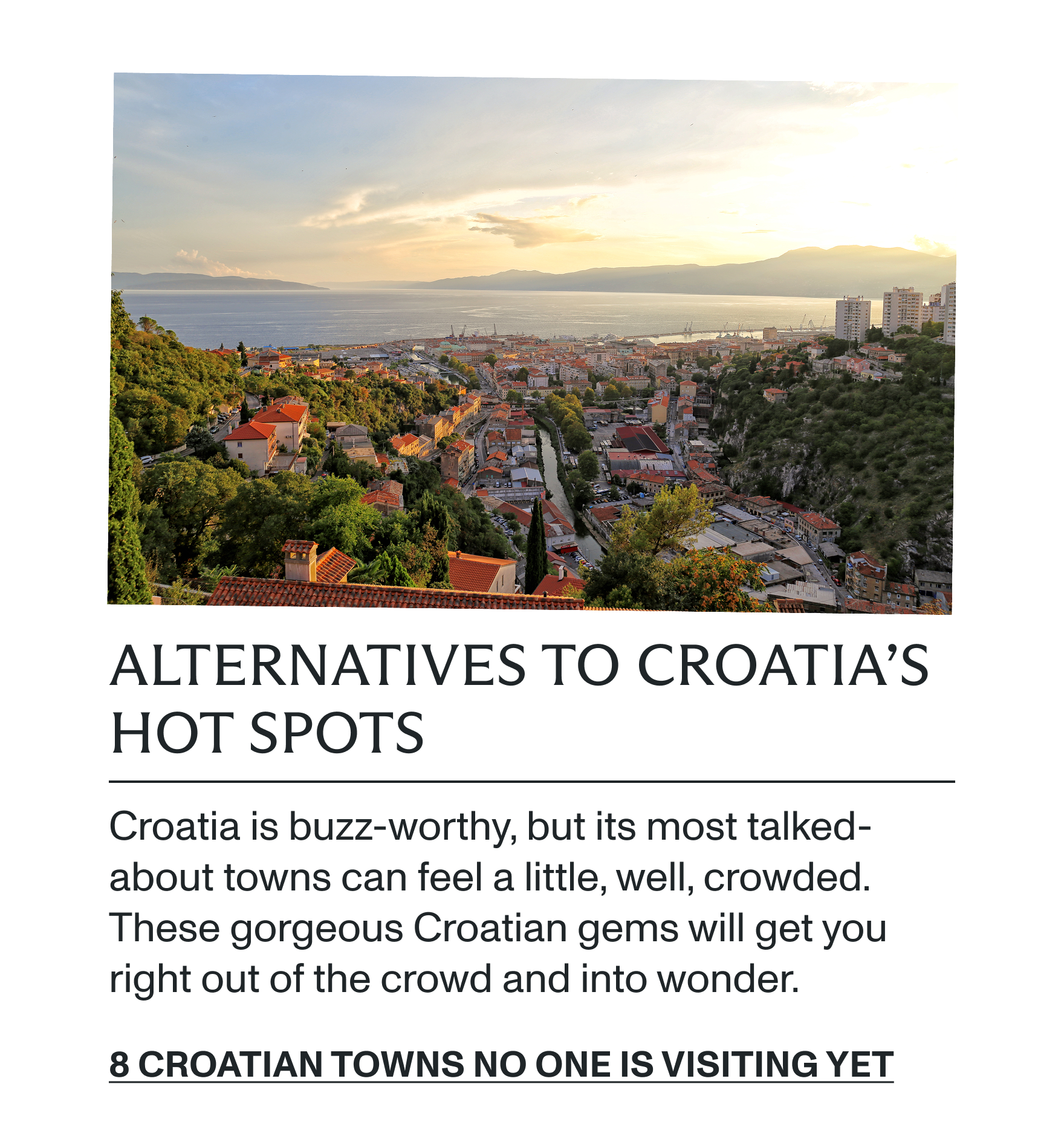 8 Croatian towns no one is visiting yet