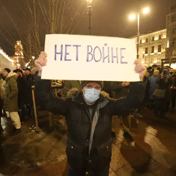 Anti-war demonstration in Russia