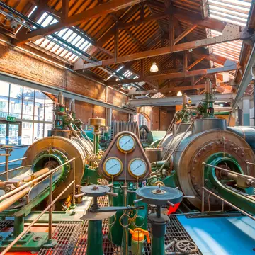 Manchester, UK - May 19 2018: The Science and Industry Museum devoted to the development of science, technology and industry with emphasis on the city's achievements, License Type: media, Download Time: 2025-01-13T01:01:33.000Z, User: claramonitto, Editorial: true, purchase_order: 56530 - Guidebooks, job: Global Publishing-WIP, client: Great Britain 16 , other: Clara Monitto