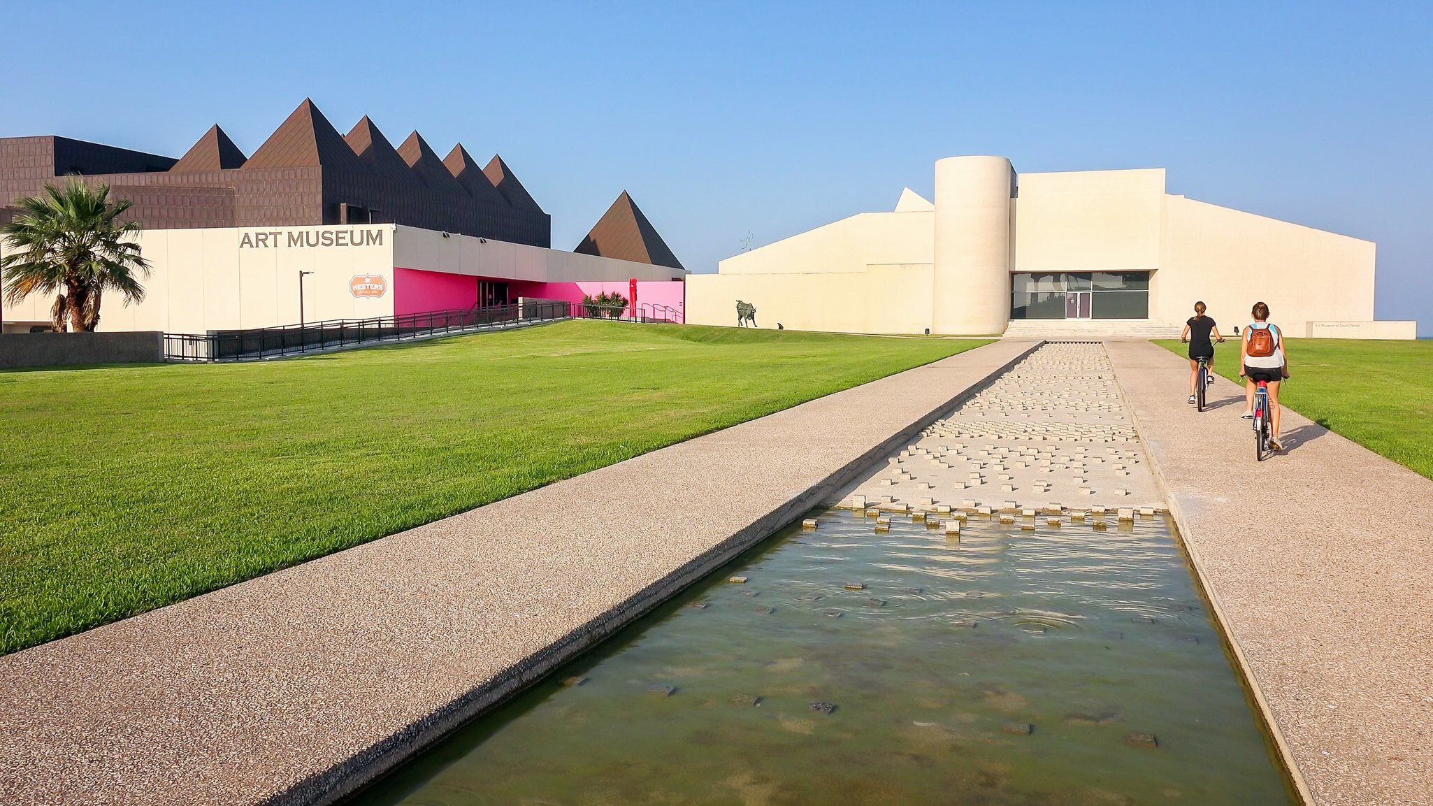 CORPUS CHRISTI, TEXAS - APRIL 17: Visitors approach the Art Museum of South Texas at Bayfront Science Park in Corpus Christi, Texas on April 17th, 2016.; Shutterstock ID 611247398; your: Bridget Brown; gl: 65050; netsuite: Online Editorial; full: ...