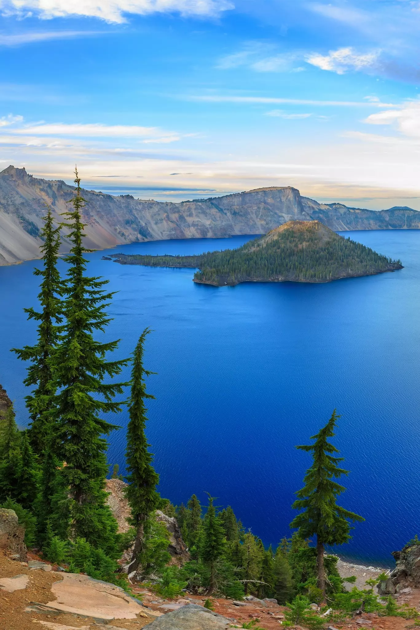 Wizard Island in Crater Lake National Park