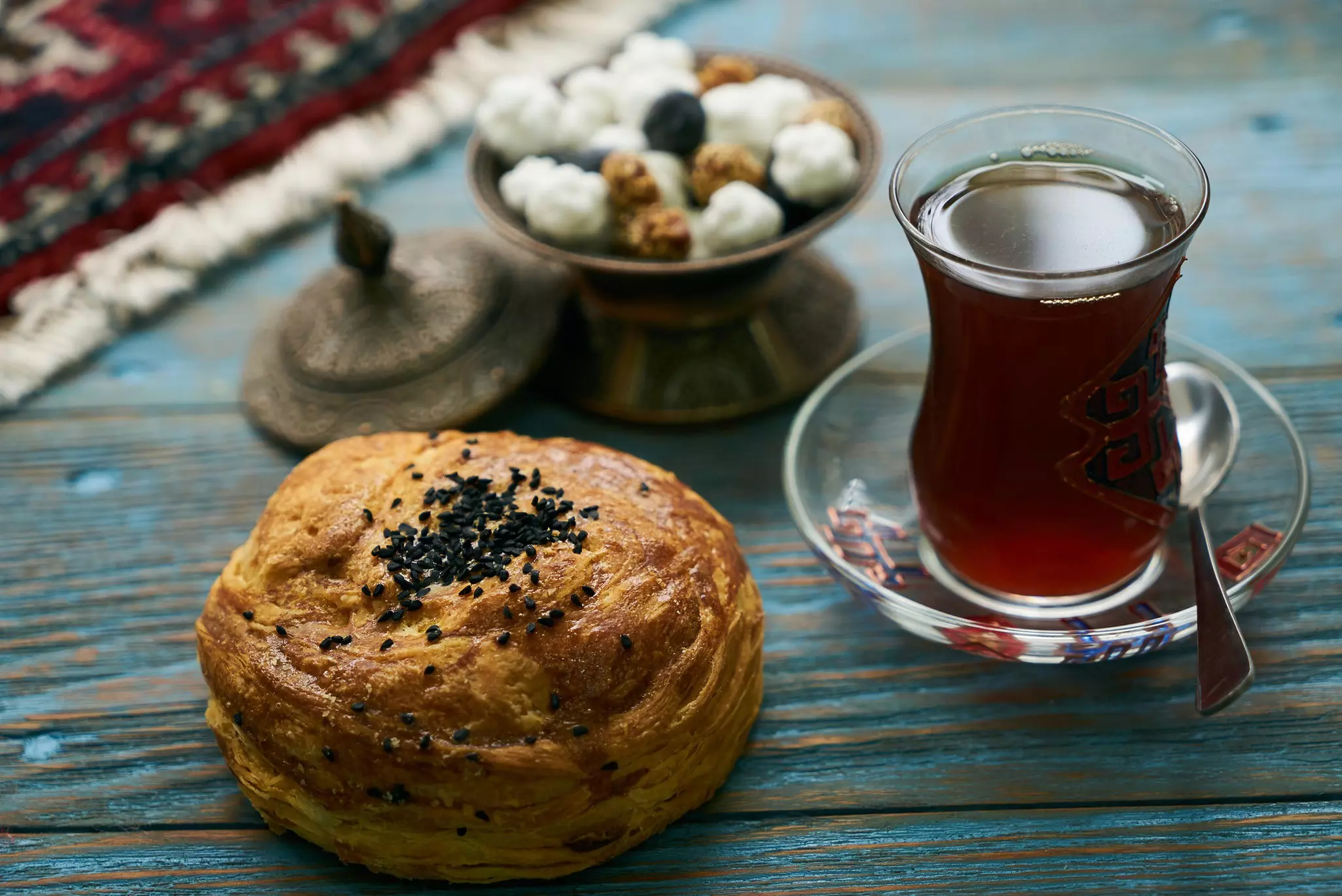 Drinking tea is a key part of Azeri culture.