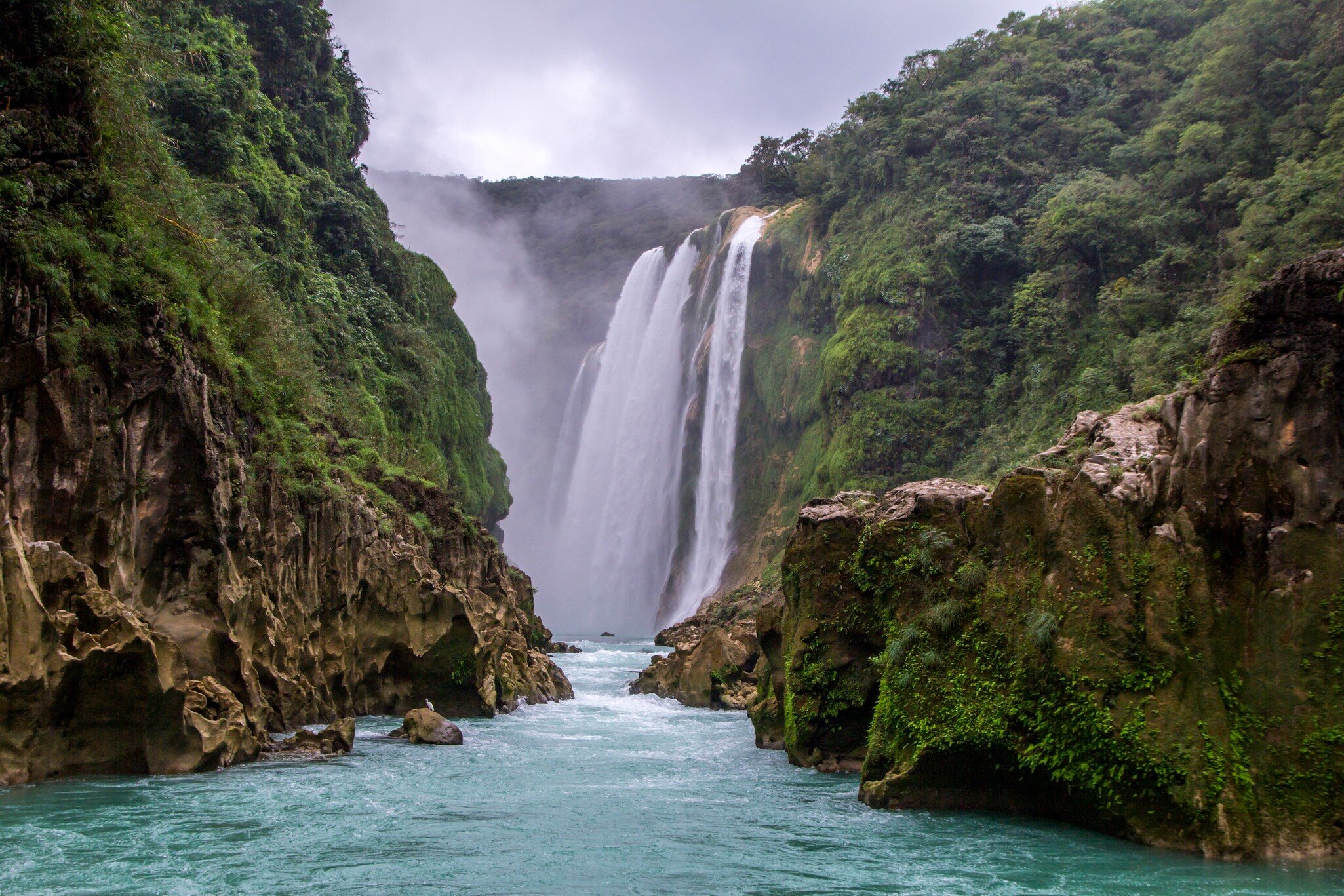 Tamul waterfall, San Luis Potosí; Shutterstock ID 790390132;
