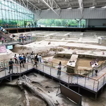 CHENGDU, CHINA - September 11: Artifact displayed in Jinsha site museum on September 11, 2010 in Chengdu, Sichuan province, China. (Photo by Lucas Schifres/Getty Images)