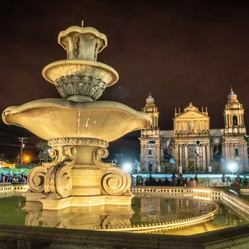 Parque Central by night, Guatemala City. Edwin Remsberg/VWPics/Universal Images Group via Getty Images