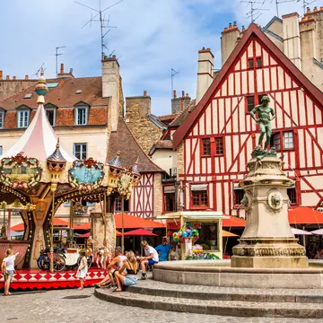 The Old Town of Dijon in Burgundy, France. lena-wurm/Shutterstock