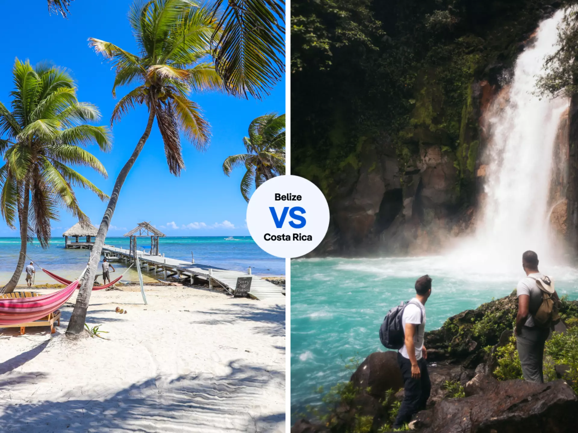 The white sands of Ambergris Caye in Belize, or the jungle waterfalls of Costa Rica? © iStock; Stocksy