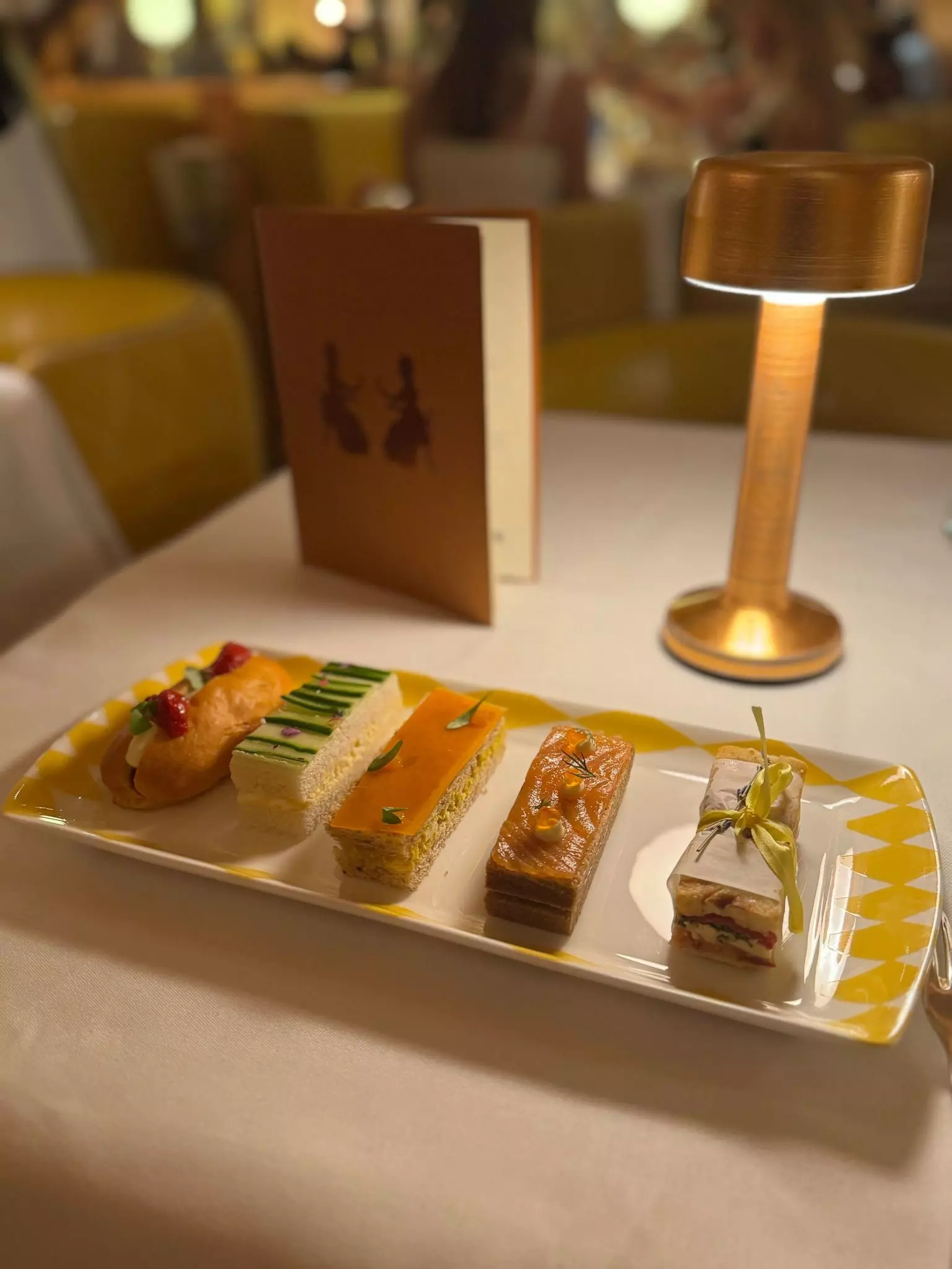 Tea sandwiches at sketch in London