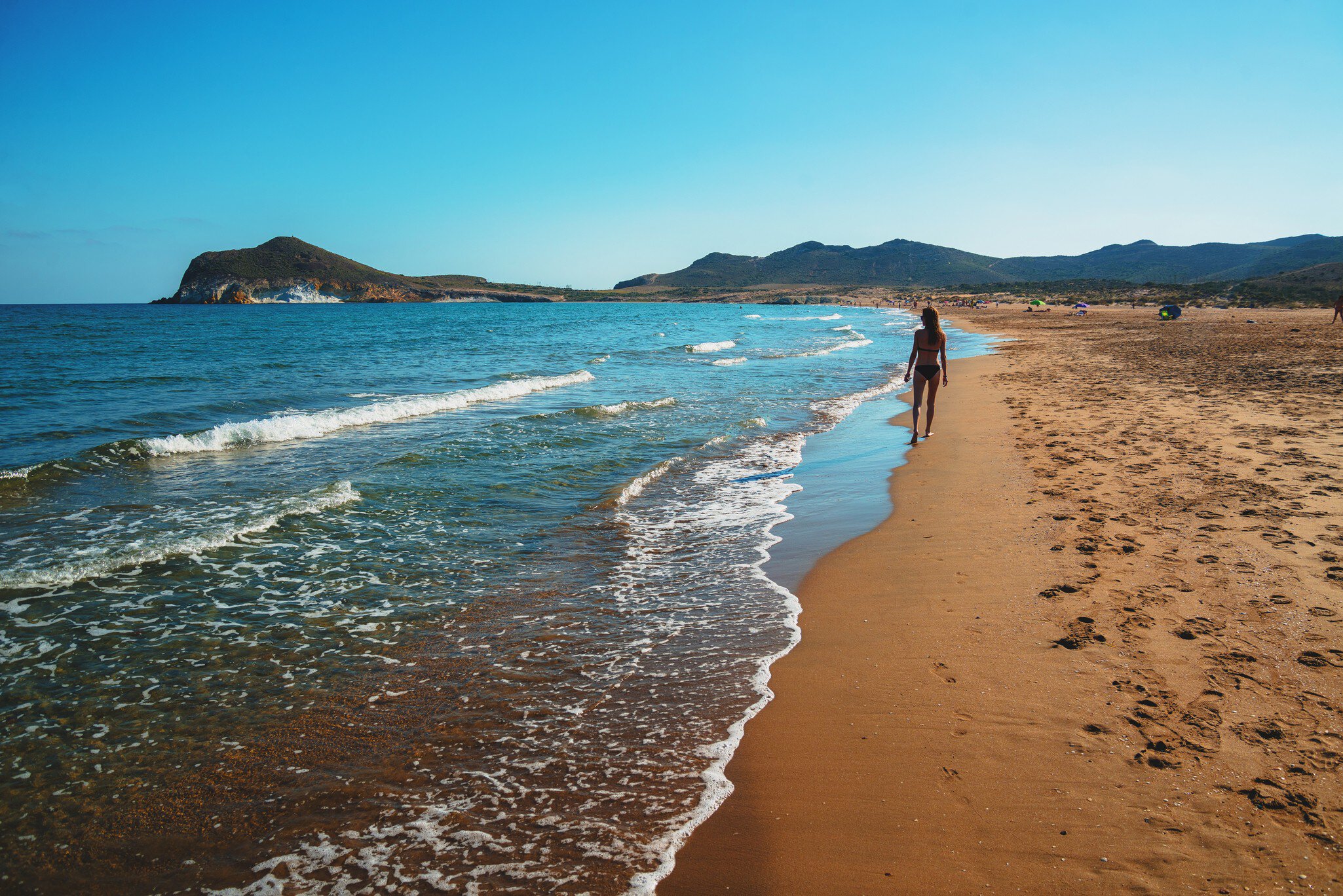 Famous Genoveses Beach, in Cabo de Gata - Nijar Natural Park - Almeria, Andalusia, southern Spain; Shutterstock ID 753013300;