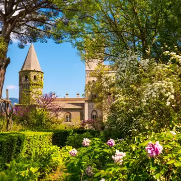View of the Villa Cimbrone with garden, Amalfi coast, Italy.
1189177206