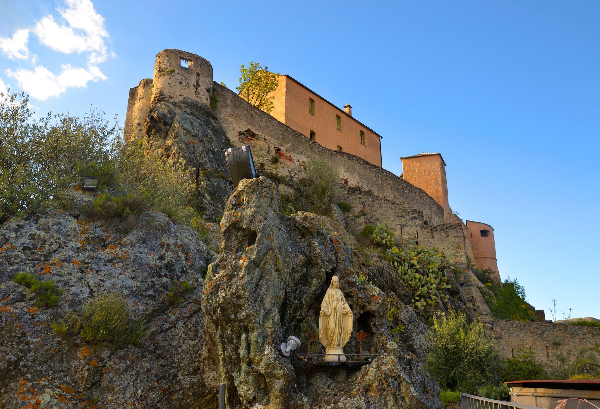 Citadel in Corte on Monte Corso, Corsica, France.