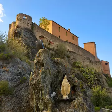Citadel in Corte on Monte Corso, Corsica, France.