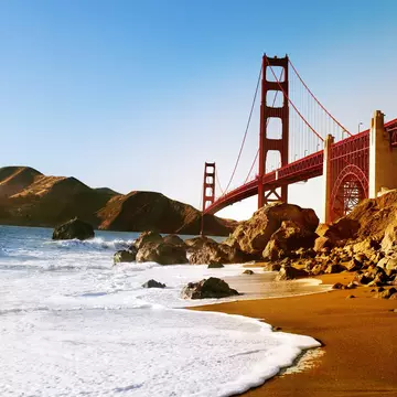 Golden Gate Bridge seen from Marshall’s Beach.
Lonely Planet Traveller Magazine, Issue 19, California, Perfect trip