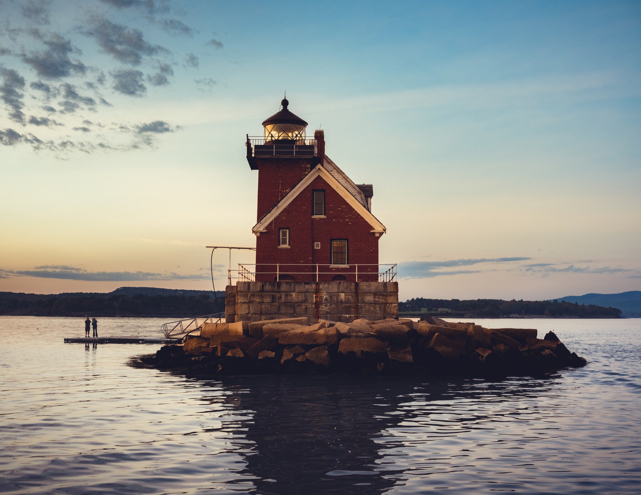 Rockland, Maine — October 2025
Sunset sail with Bufflehead Sailing Charters, view of the Rockland Breakwater Lighthouse