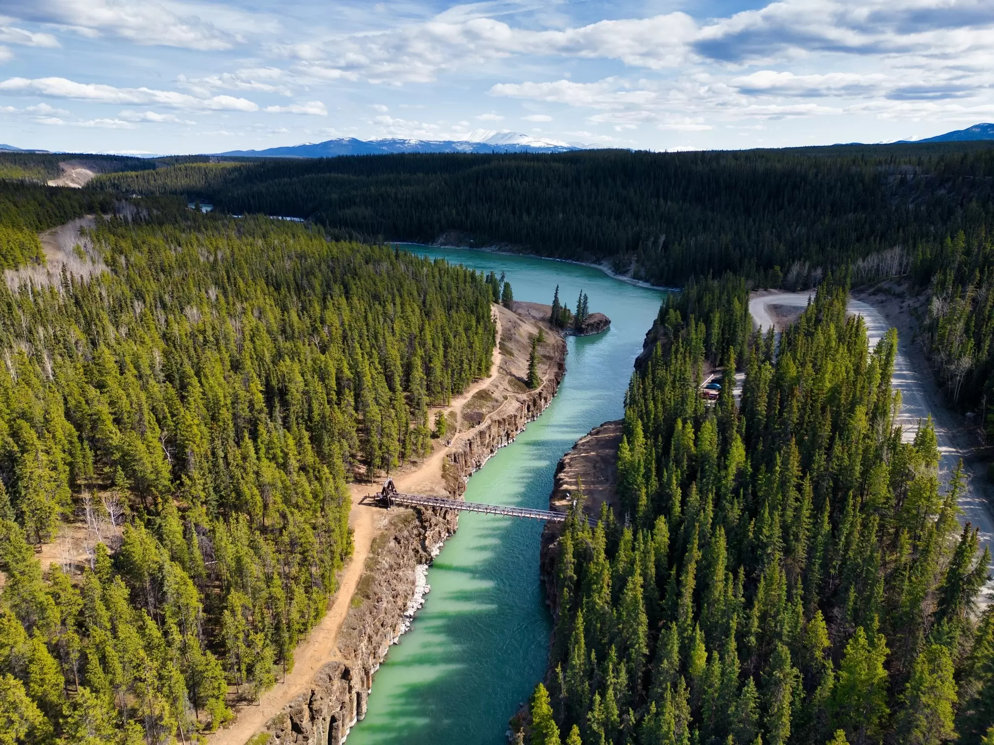Miles Canyon in Yukon, Canada. Mark-Wu/Shutterstock