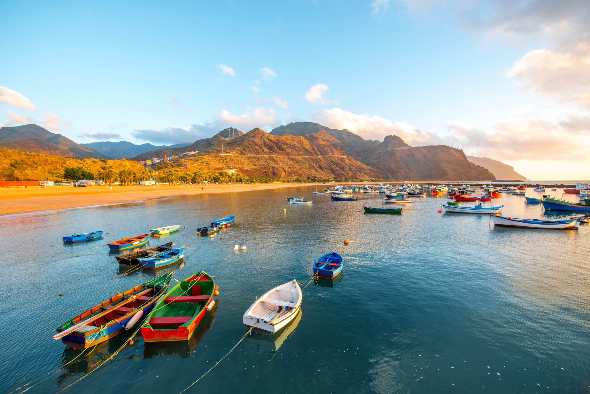 Fishing boats moored