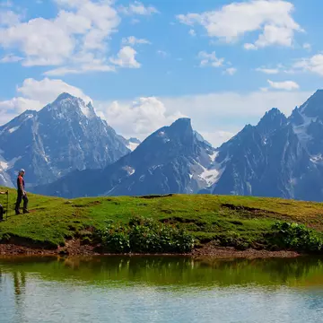 Hikers in the Svaneti region. kapulya / Getty Images