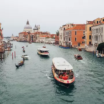 Traffic in the Grand Canal, from Ponte dell'Accademia.