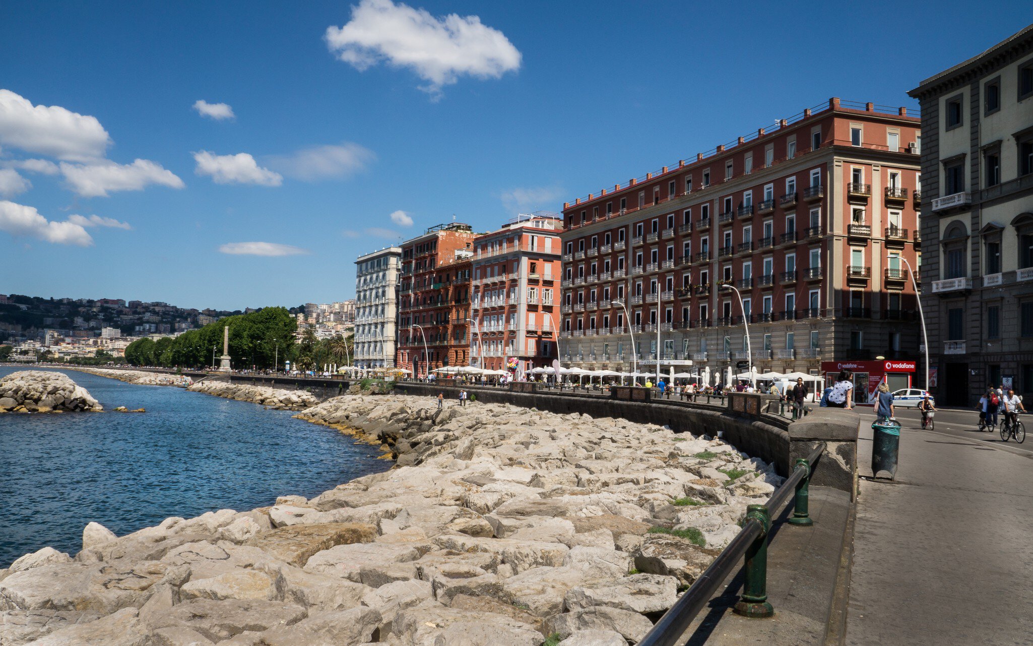 Naples, Italy October 12, 2018. Beautiful views of the Lungomare Caracciolo; Shutterstock ID 1528499639; purchase_order: 65050; job: poi; client: ; other: